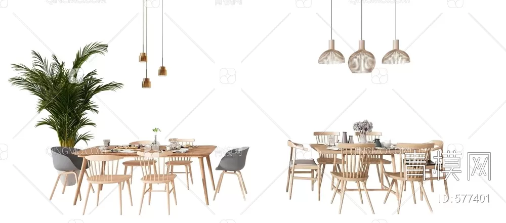 DINING TABLE SETS – 3D MODELS – 162 – PRO