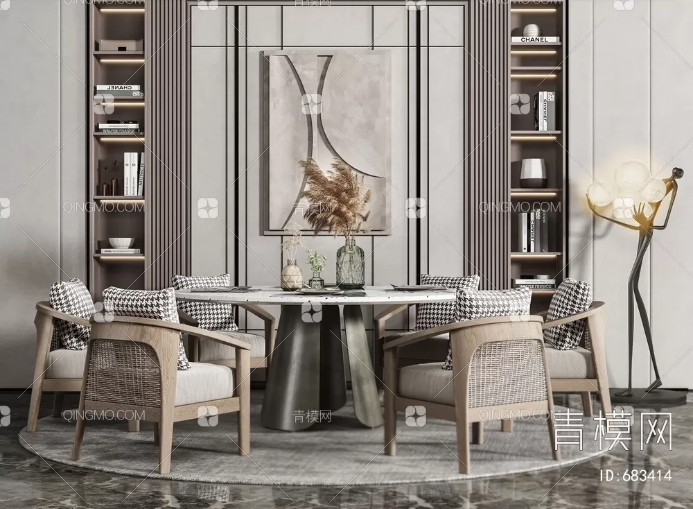 DINING TABLE SETS – 3D MODELS – 172 – PRO