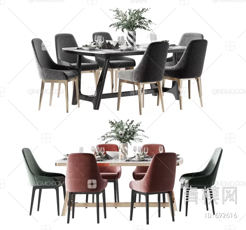 DINING TABLE SETS – 3D MODELS – 177 – PRO