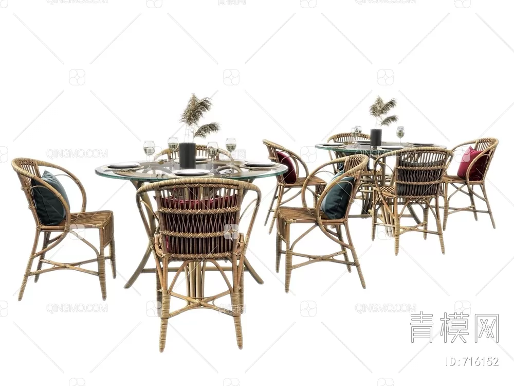 DINING TABLE SETS – 3D MODELS – 180 – PRO
