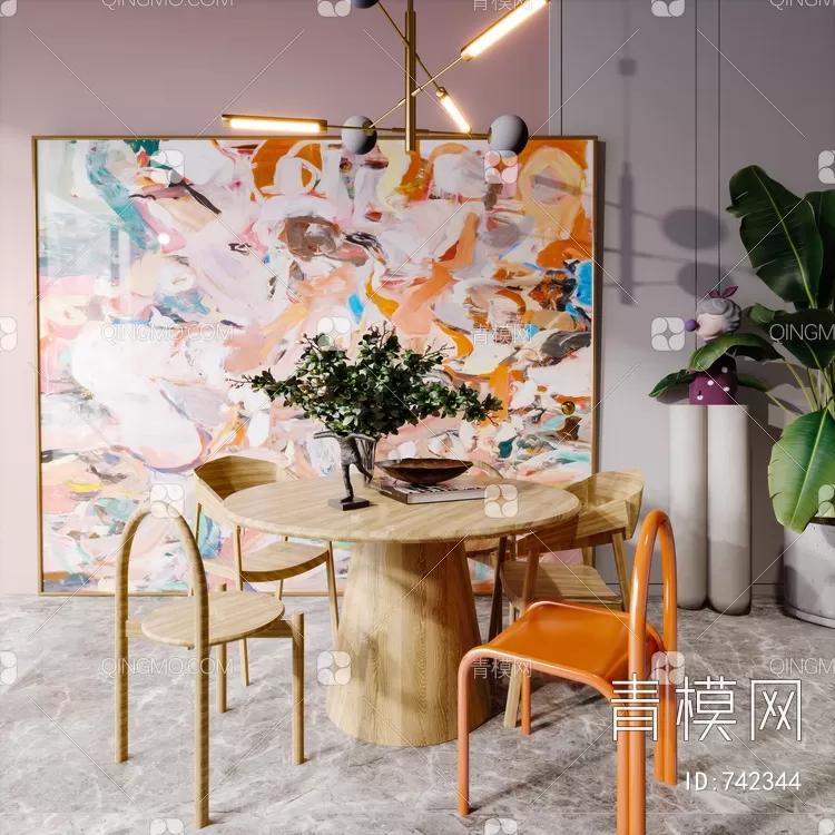 DINING TABLE SETS – 3D MODELS – 184 – PRO