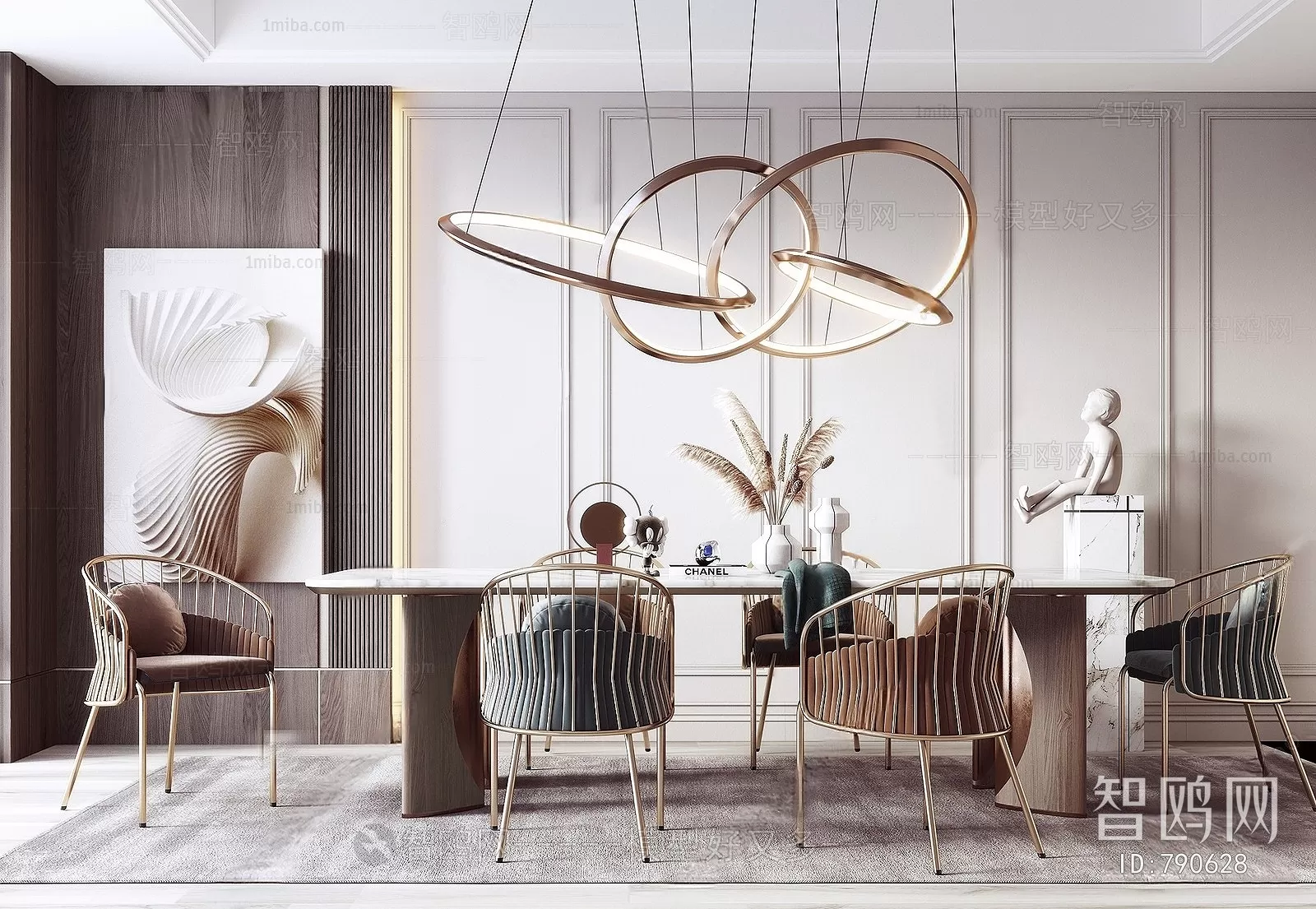 DINING TABLE SETS – 3D MODELS – 186 – PRO