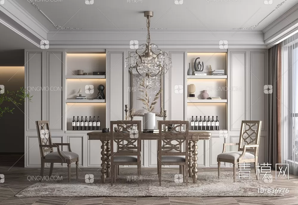 DINING TABLE SETS – 3D MODELS – 190 – PRO