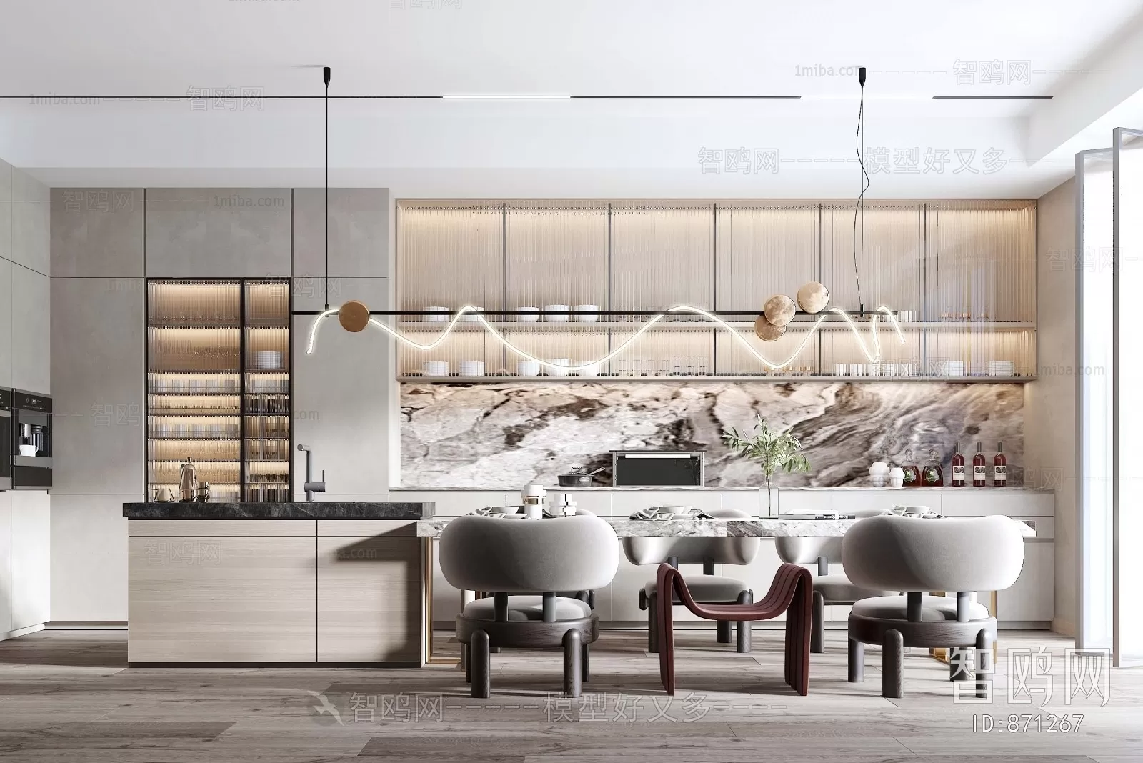 DINING TABLE SETS – 3D MODELS – 195 – PRO