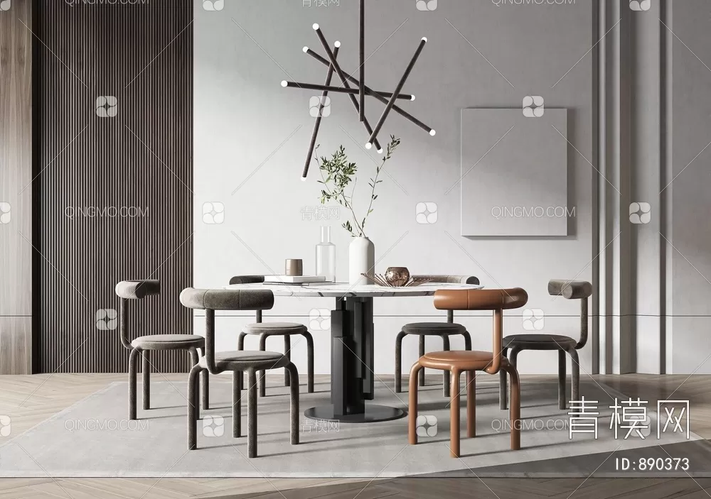 DINING TABLE SETS – 3D MODELS – 197 – PRO