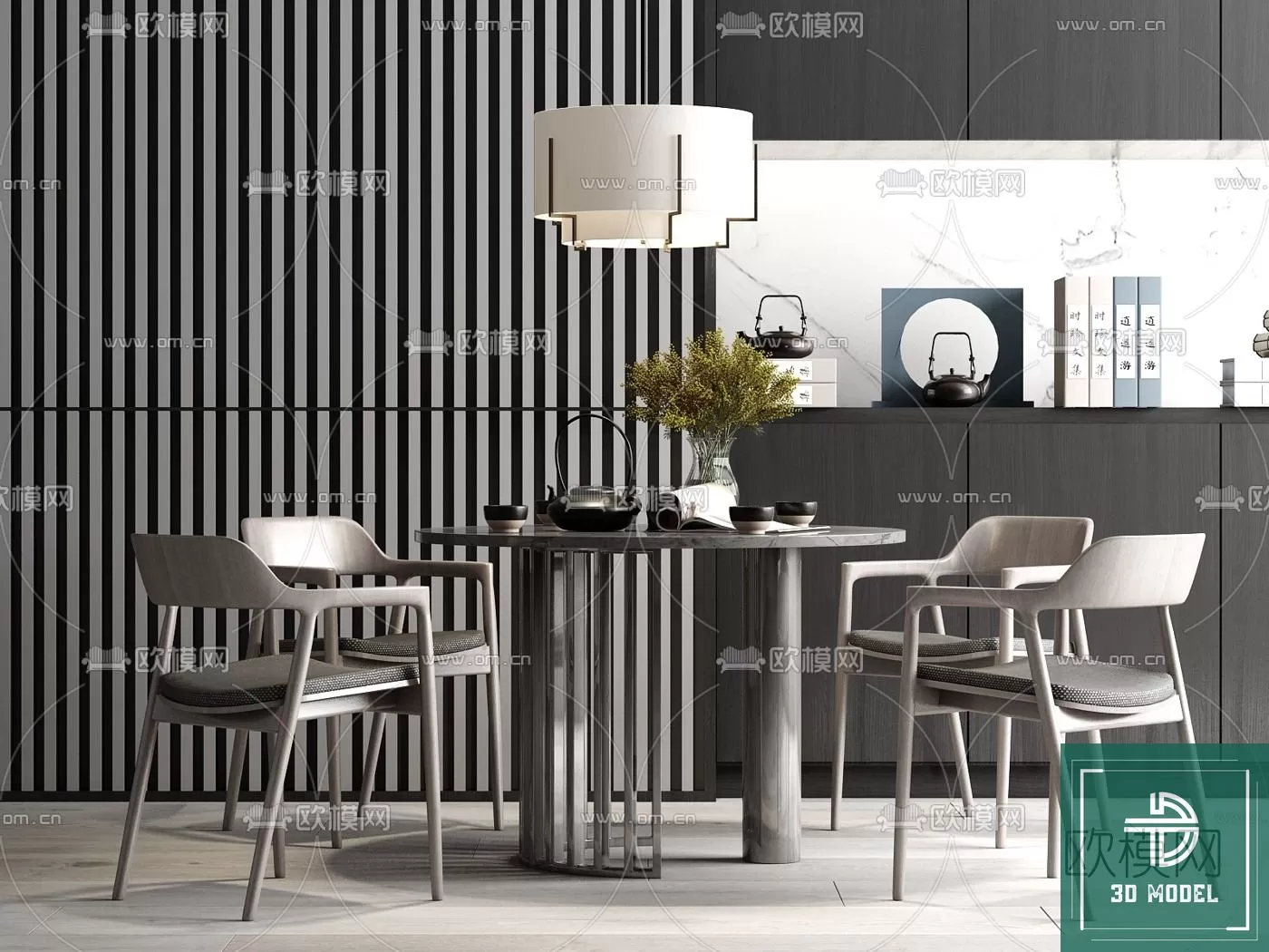 DINING TABLE SETS – 3D MODELS – 201 – PRO