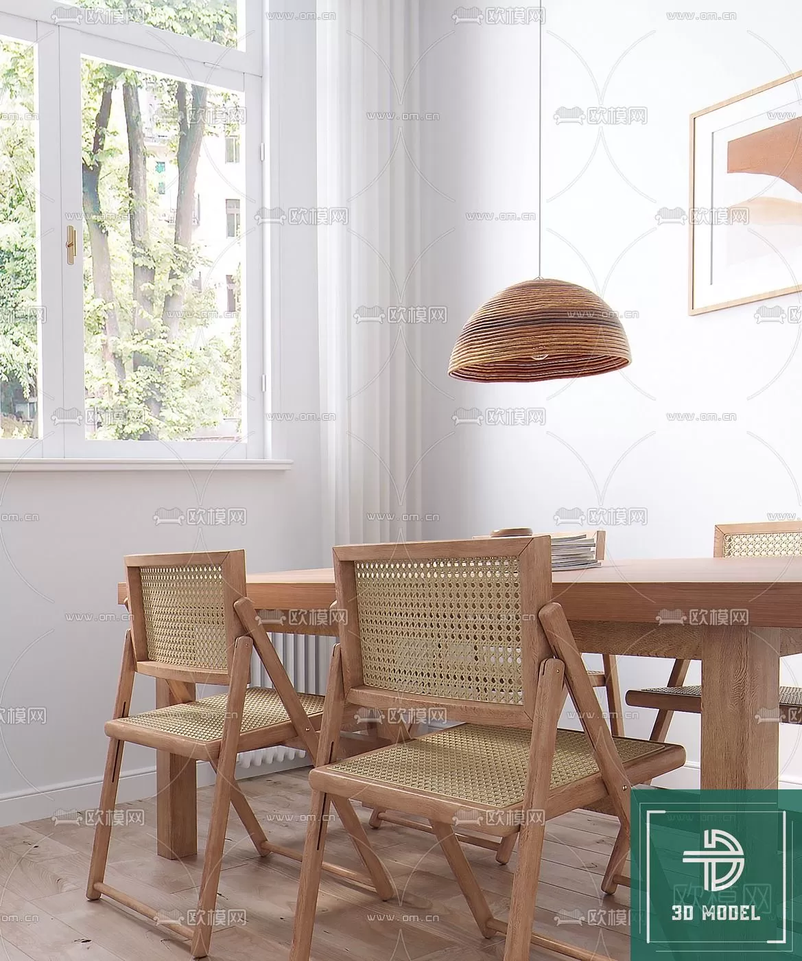 DINING TABLE SETS – 3D MODELS – 205 – PRO