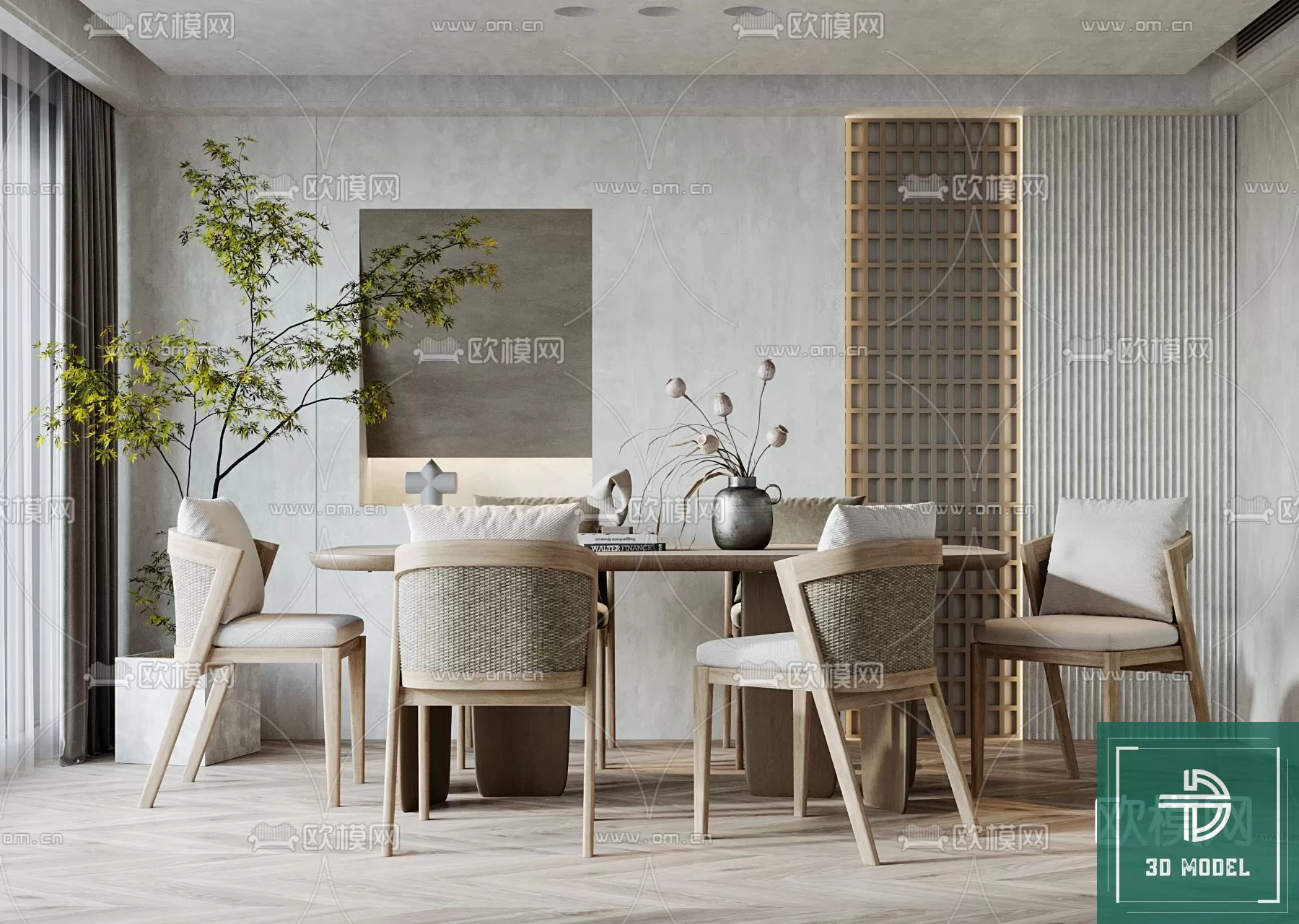 DINING TABLE SETS – 3D MODELS – 219 – PRO