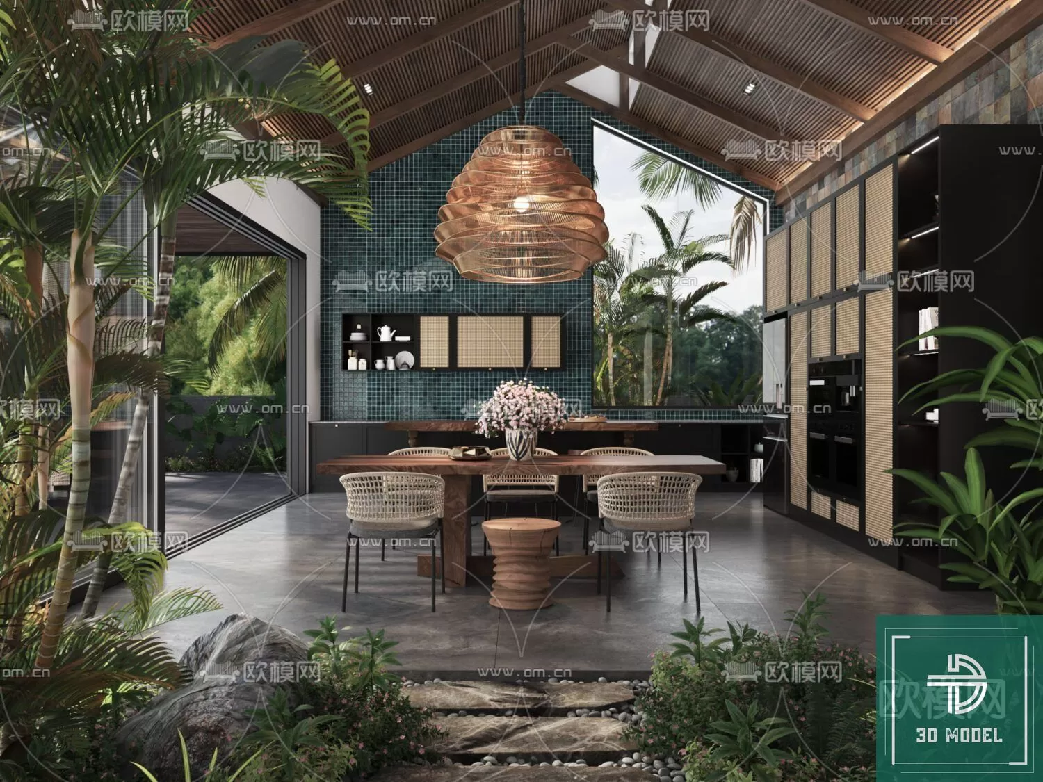 DINING TABLE SETS – 3D MODELS – 221 – PRO