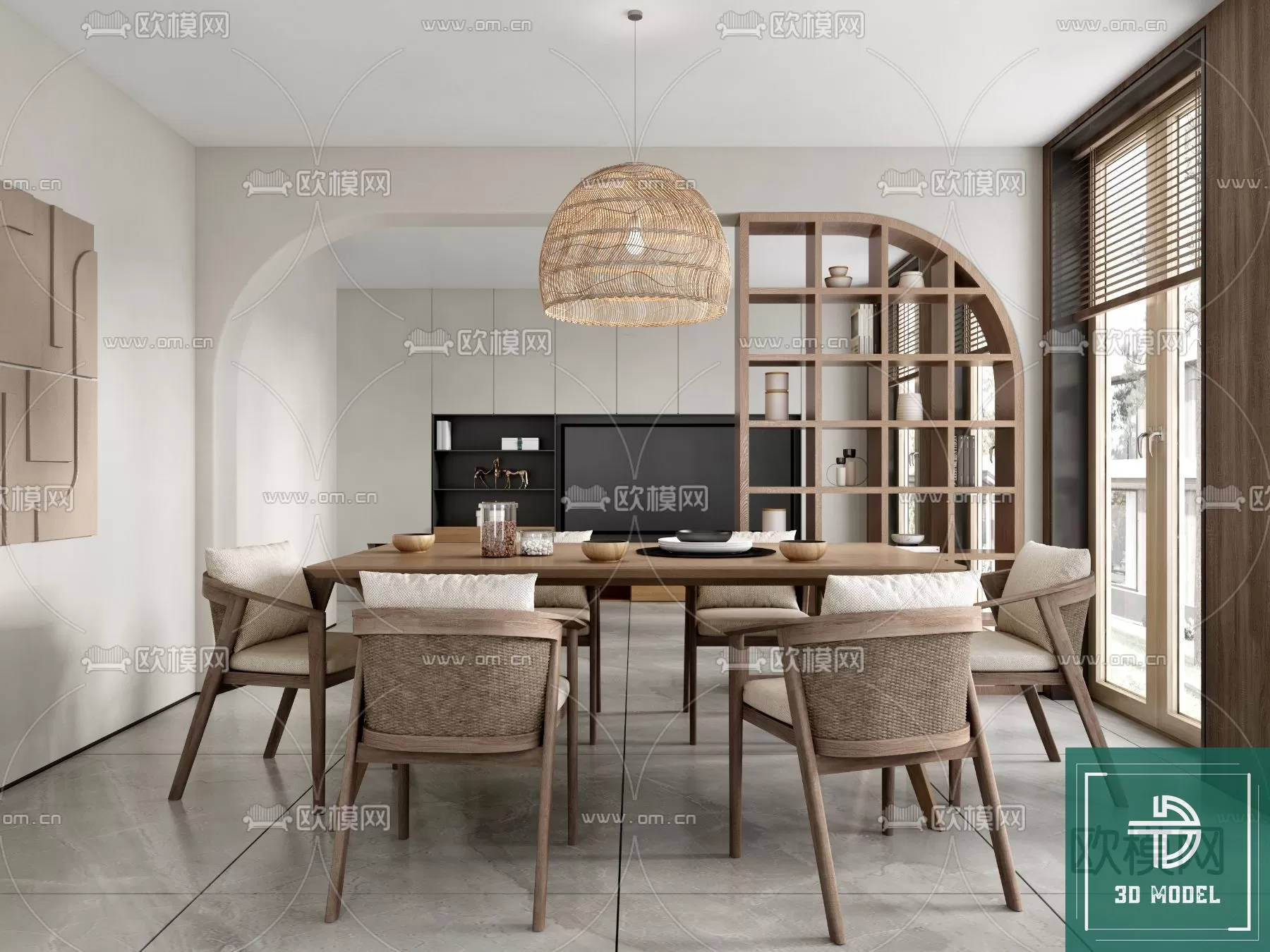 DINING TABLE SETS – 3D MODELS – 225 – PRO