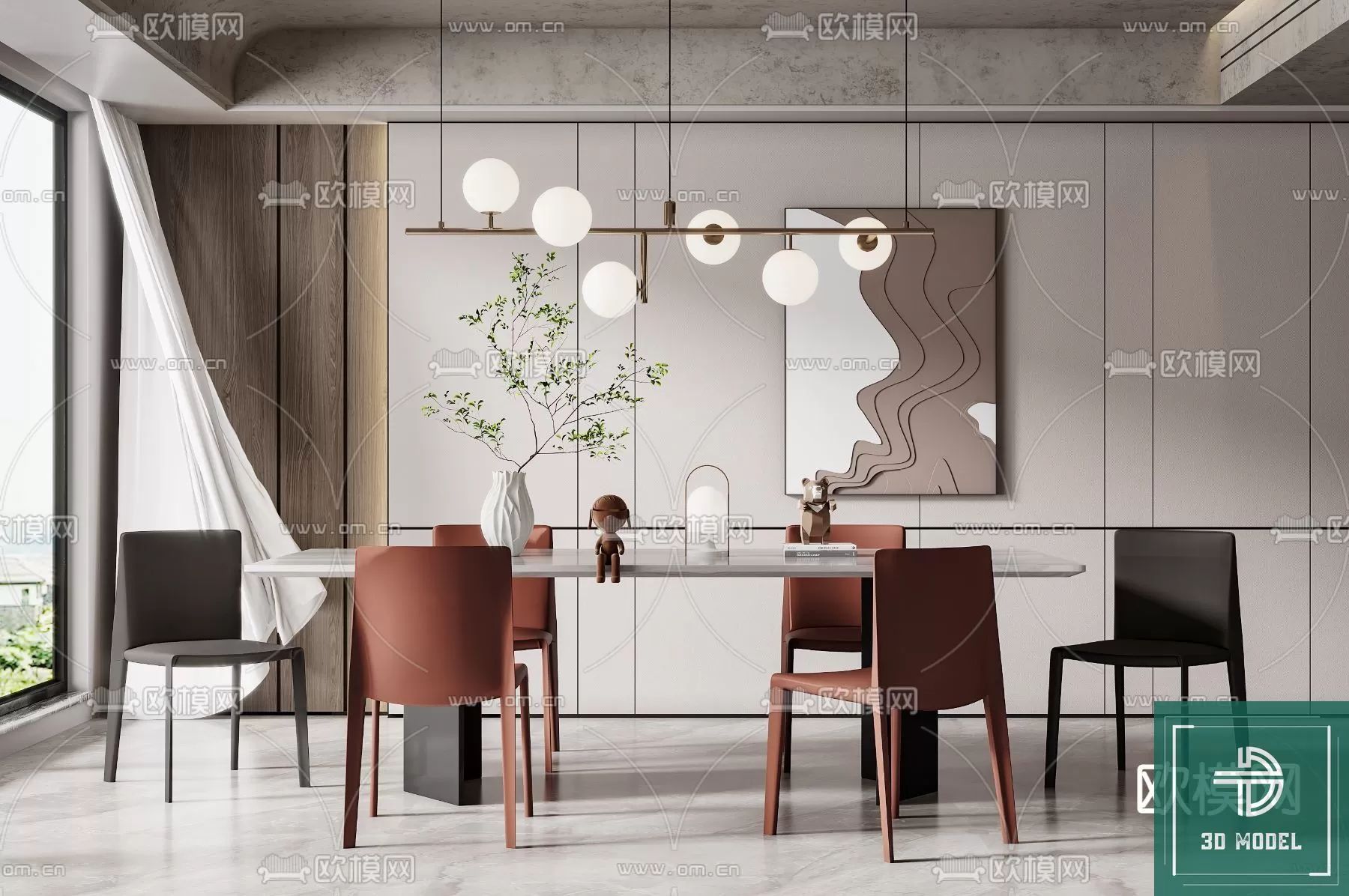 DINING TABLE SETS – 3D MODELS – 228 – PRO