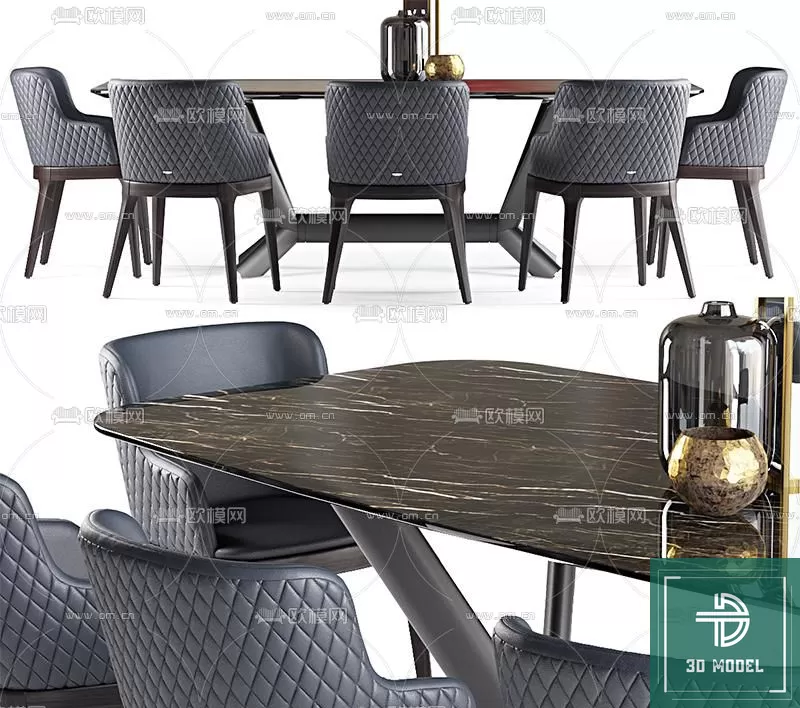 DINING TABLE SETS – 3D MODELS – 230 – PRO