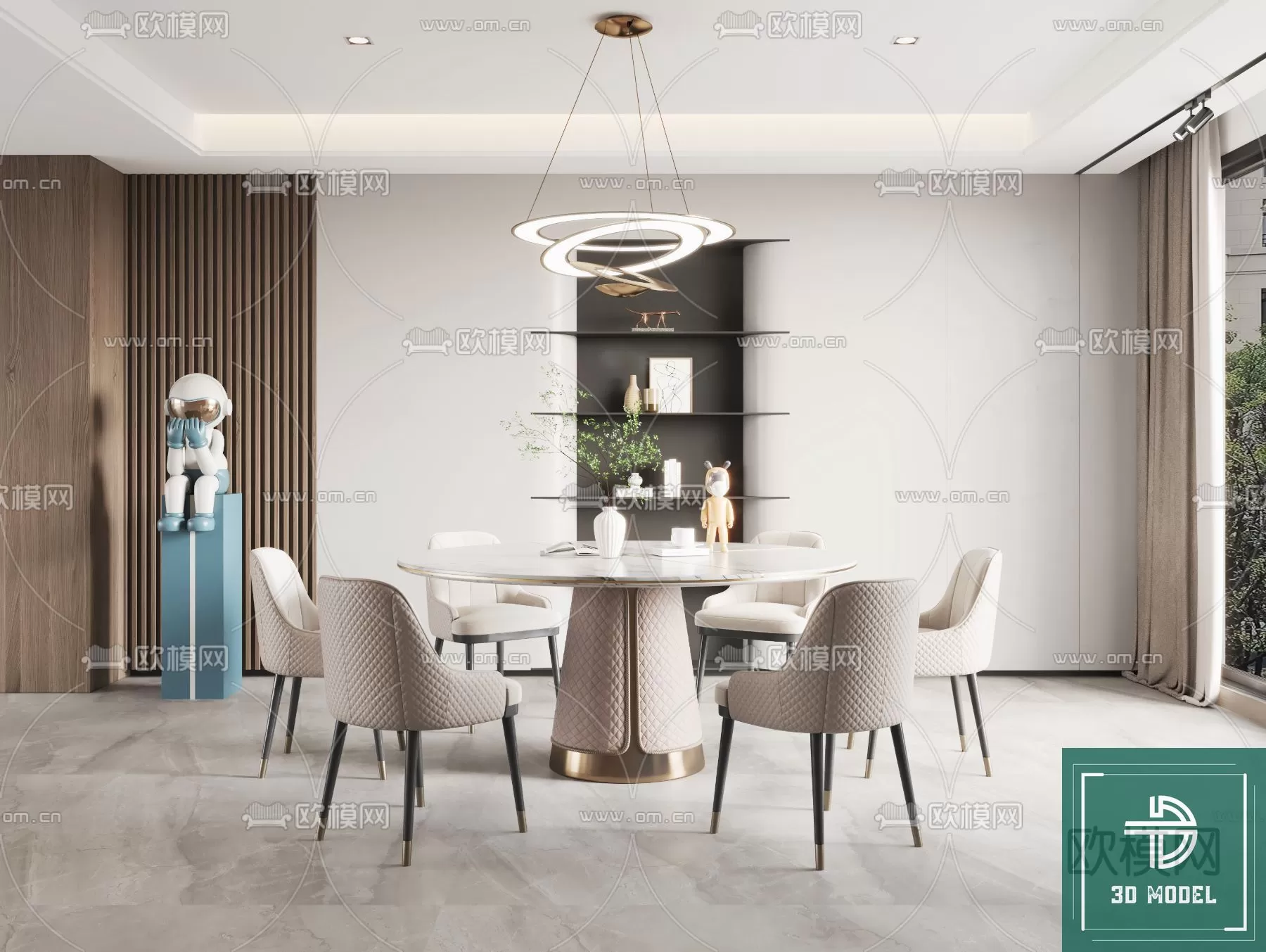 DINING TABLE SETS – 3D MODELS – 236 – PRO