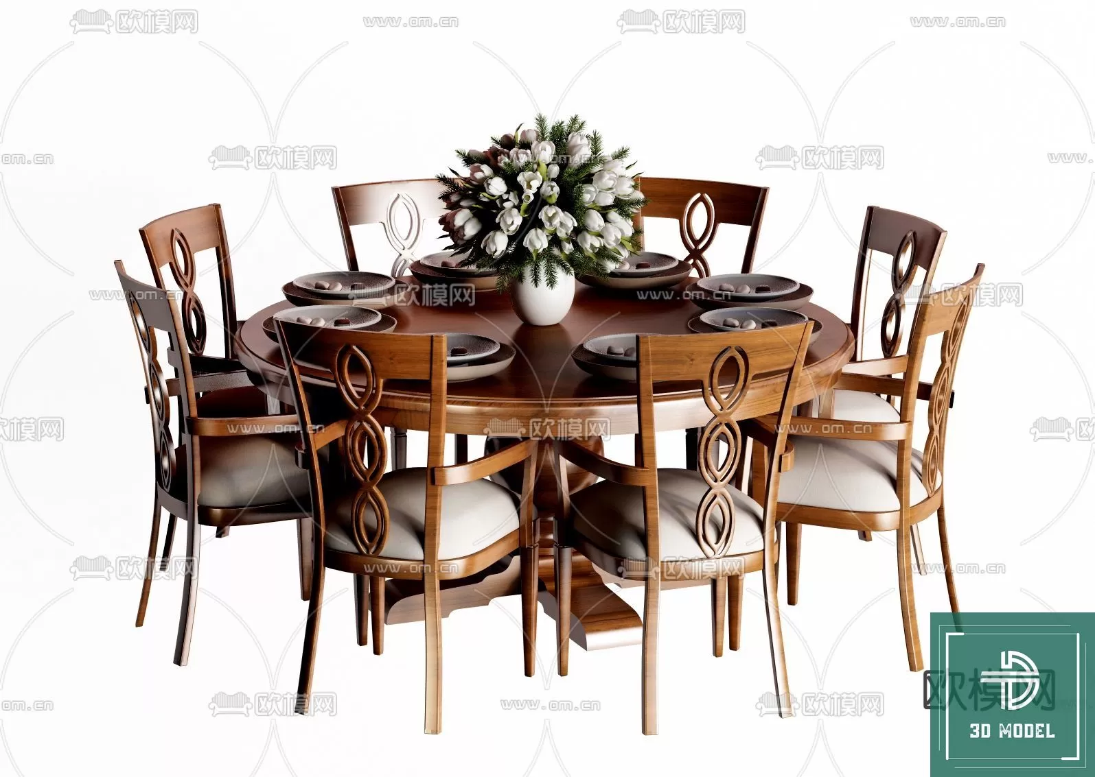 DINING TABLE SETS – 3D MODELS – 242 – PRO