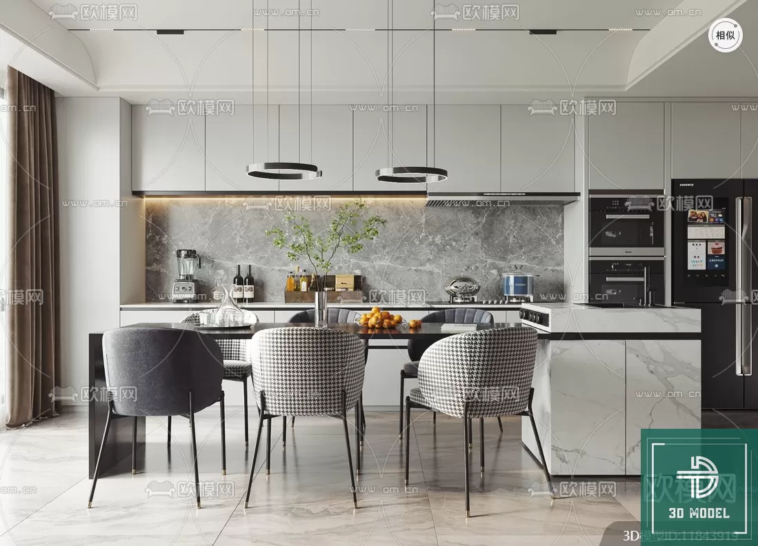 DINING TABLE SETS – 3D MODELS – 245 – PRO