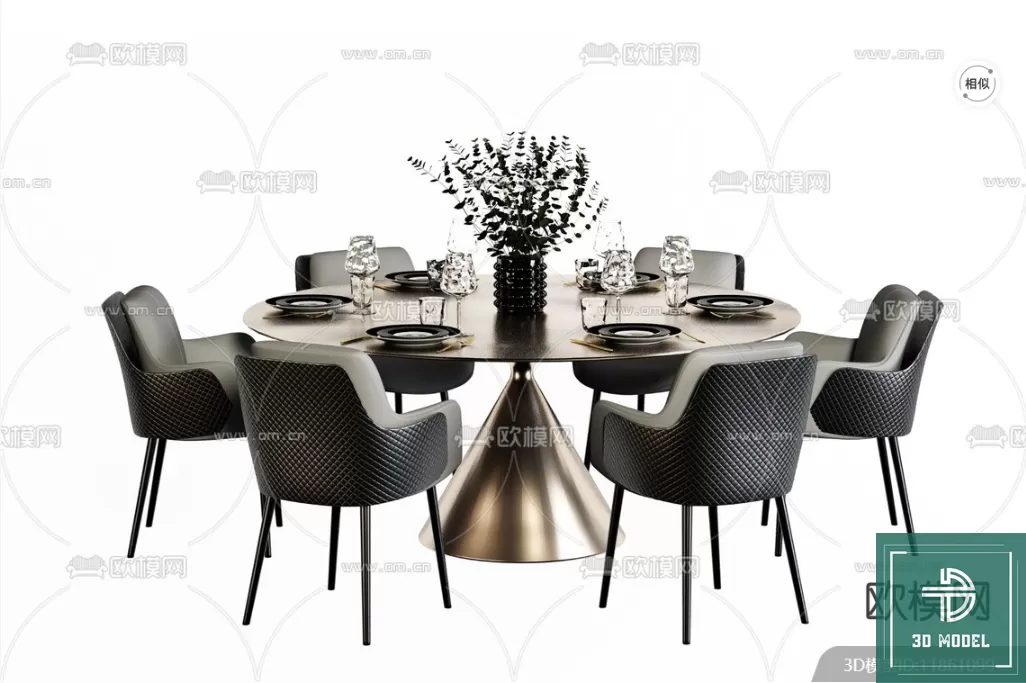 DINING TABLE SETS – 3D MODELS – 250 – PRO