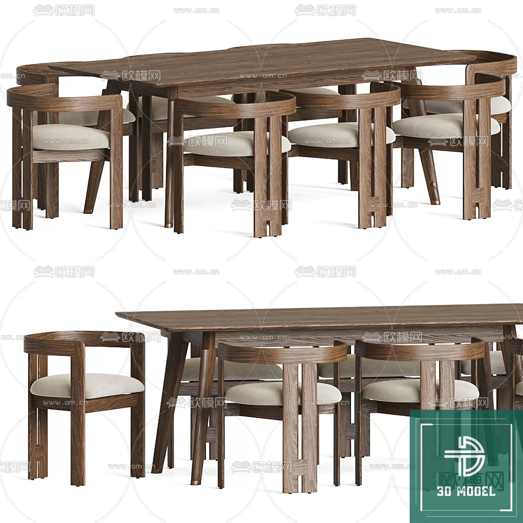 DINING TABLE SETS – 3D MODELS – 251 – PRO
