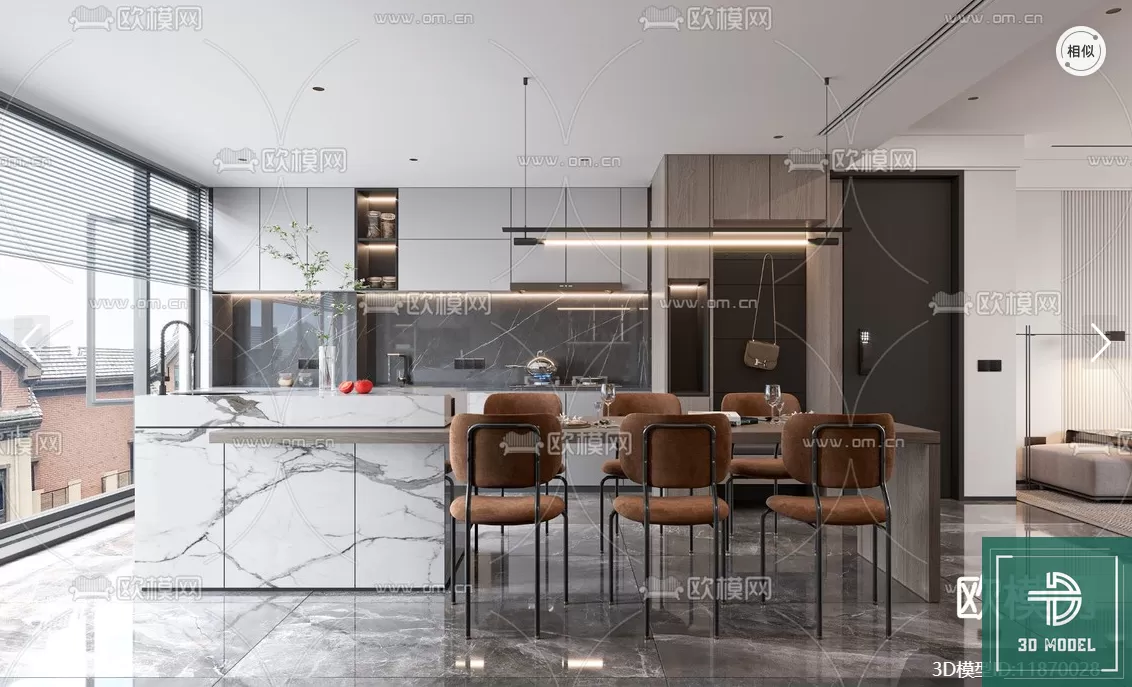 DINING TABLE SETS – 3D MODELS – 253 – PRO