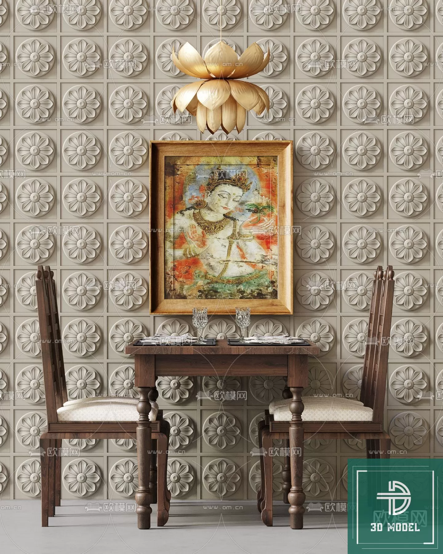 DINING TABLE SETS – 3D MODELS – 255 – PRO