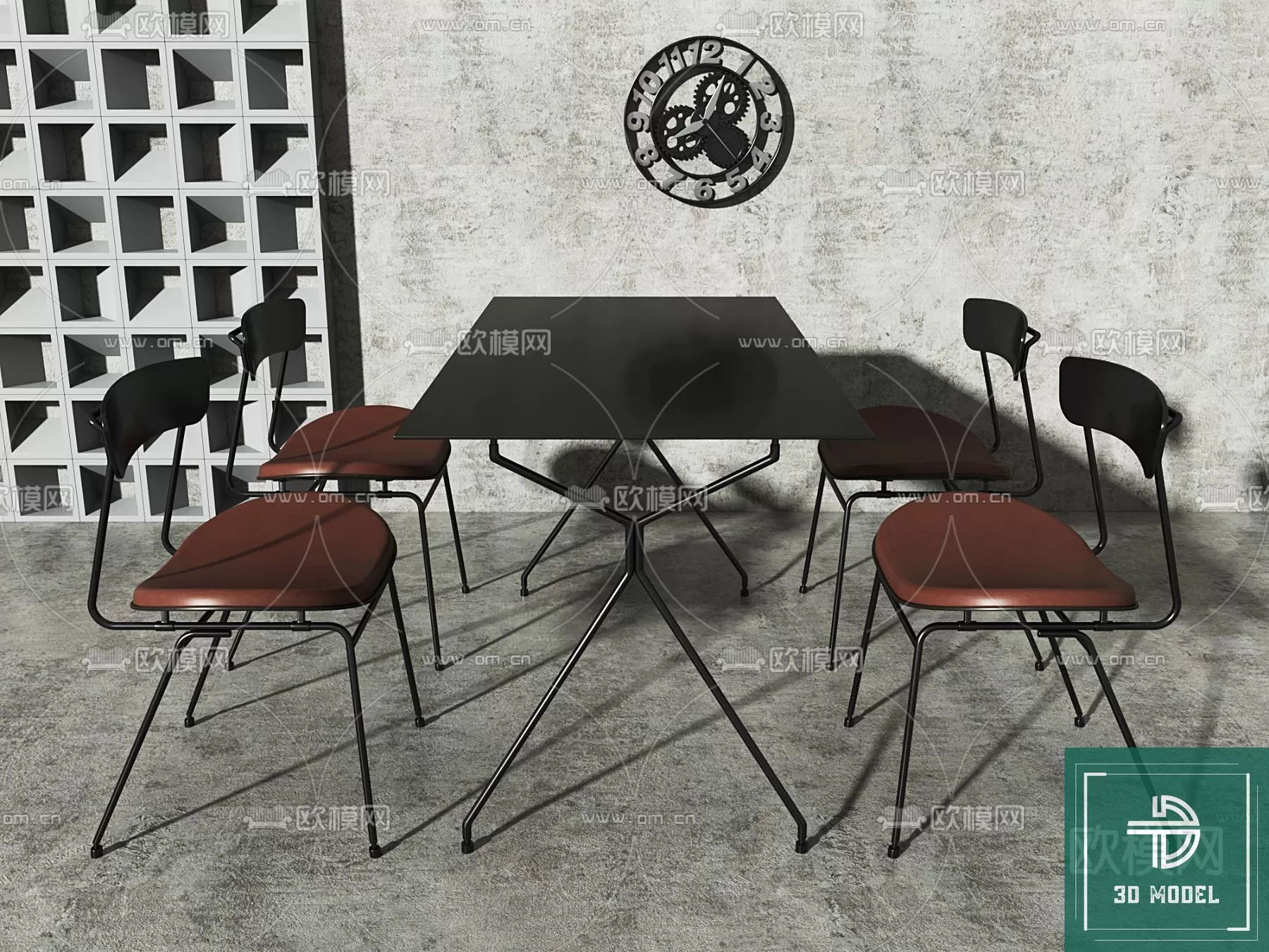 DINING TABLE SETS – 3D MODELS – 271 – PRO