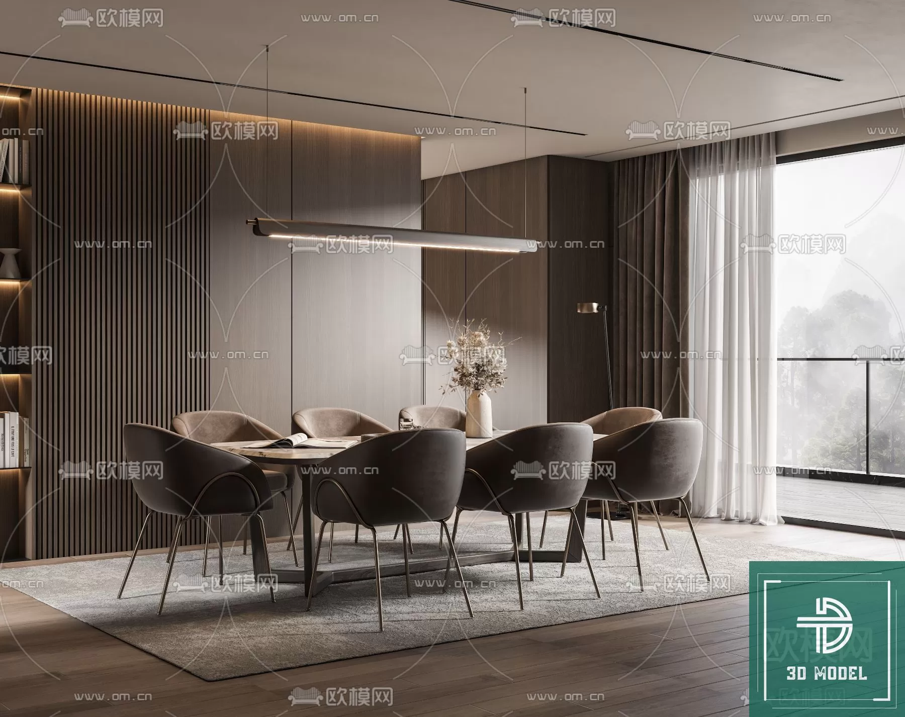 DINING TABLE SETS – 3D MODELS – 272 – PRO