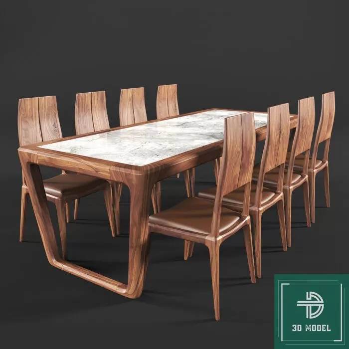 DINING TABLE SETS – 3D MODELS – 288 – PRO