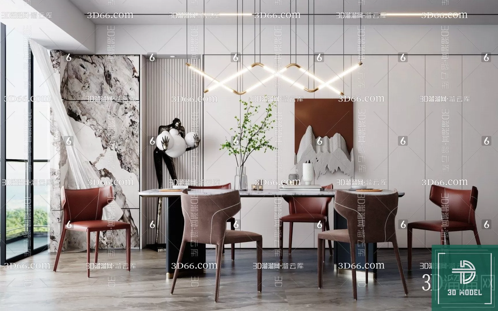 DINING TABLE SETS – 3D MODELS – 299 – PRO