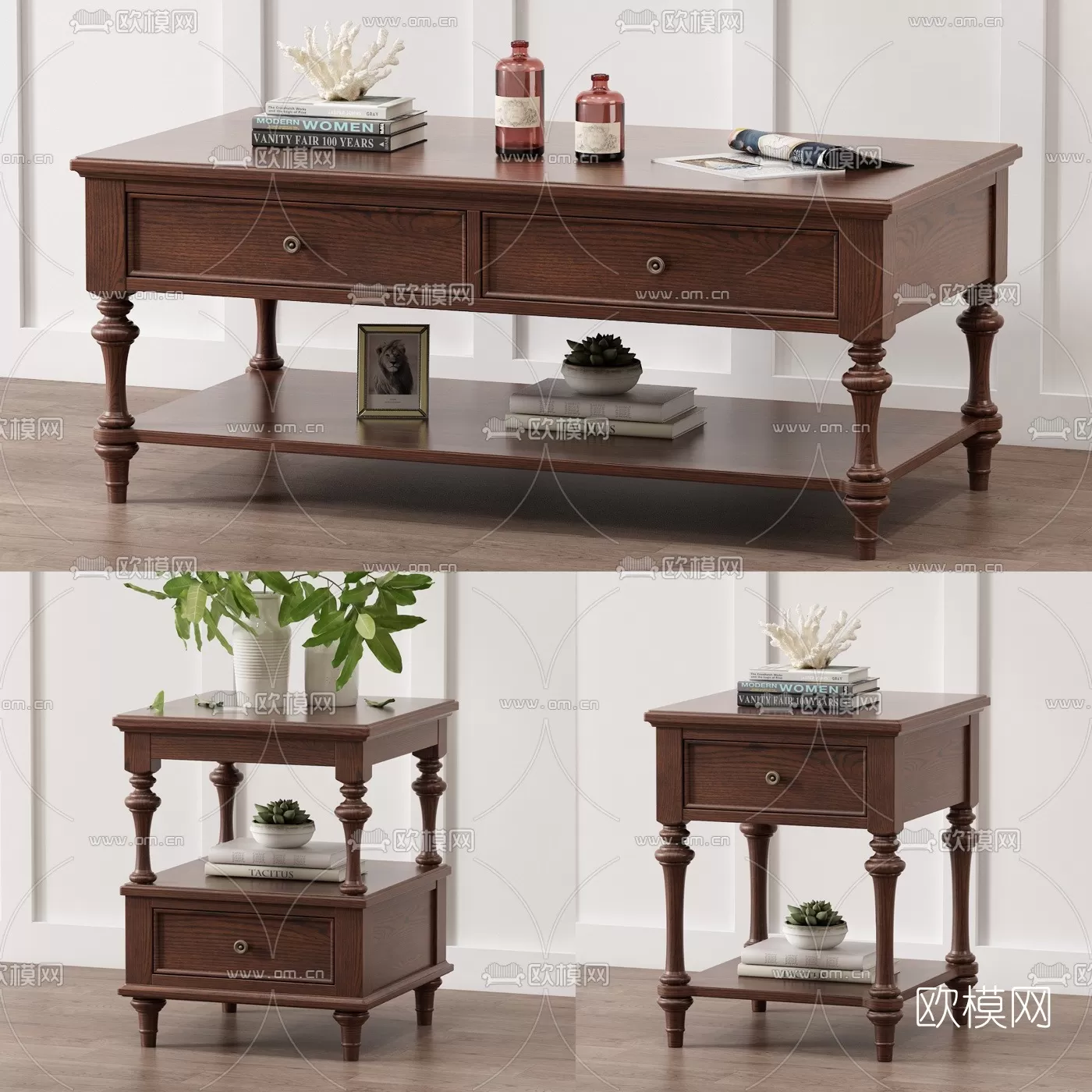 TEA TABLES 3D MODELS – 002 – PRO