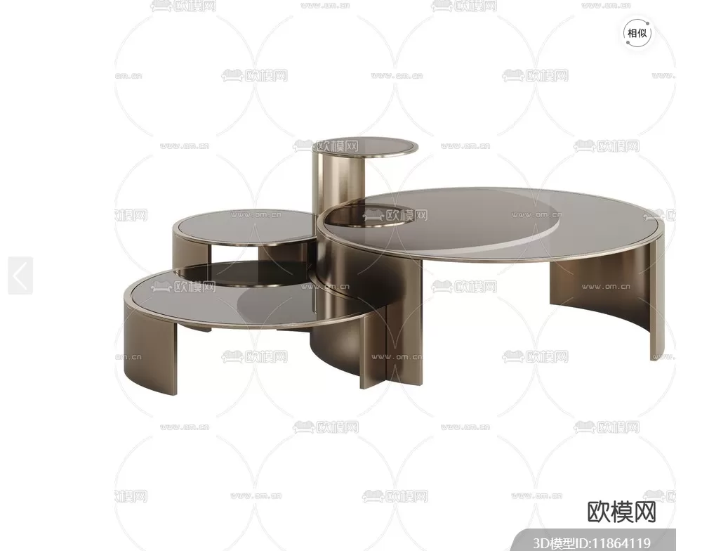 TEA TABLES 3D MODELS – 024 – PRO