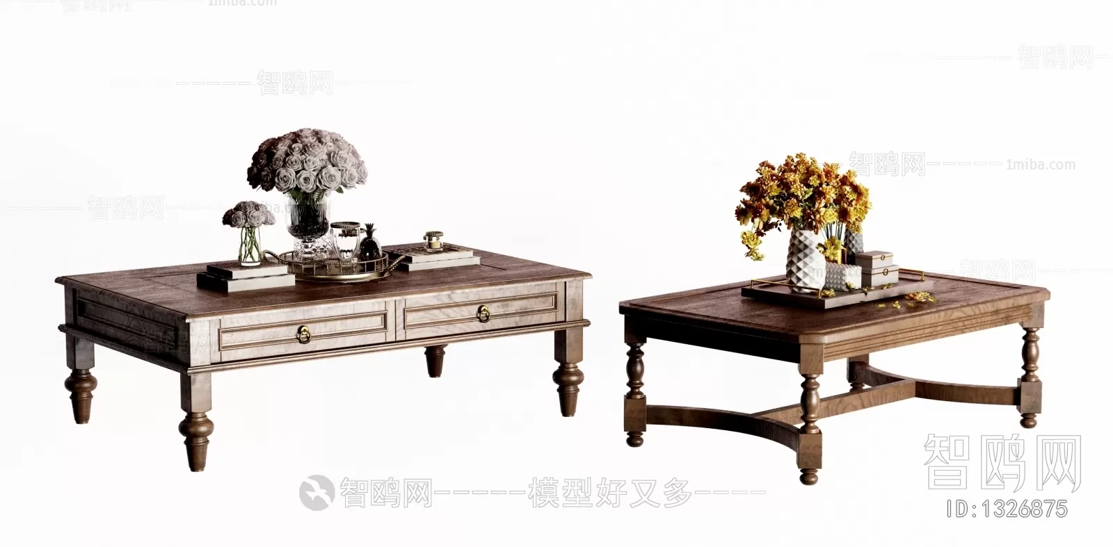 TEA TABLES 3D MODELS – 036 – PRO