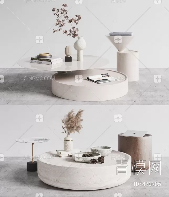 TEA TABLES 3D MODELS – 040 – PRO