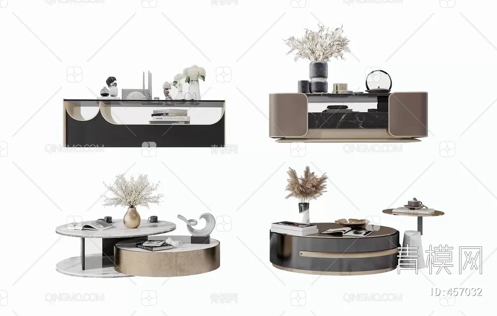TEA TABLES 3D MODELS – 046 – PRO