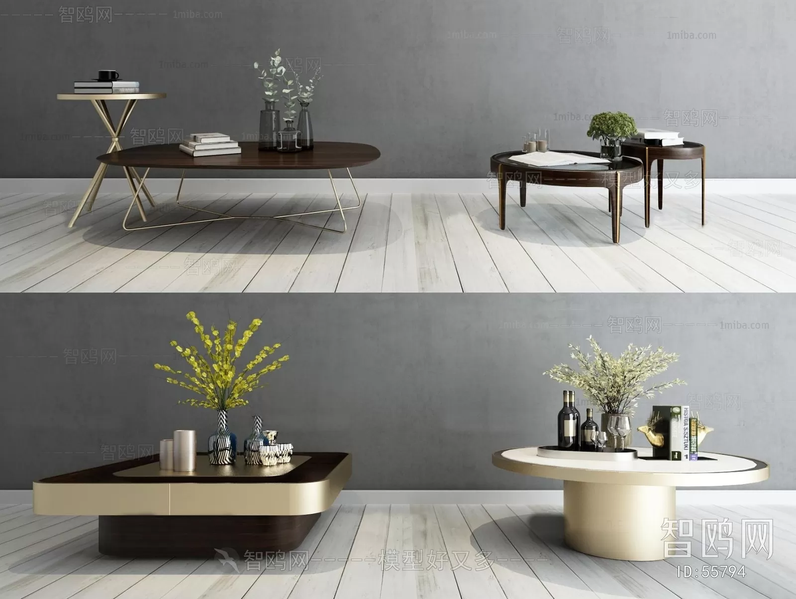 TEA TABLES 3D MODELS – 093 – PRO