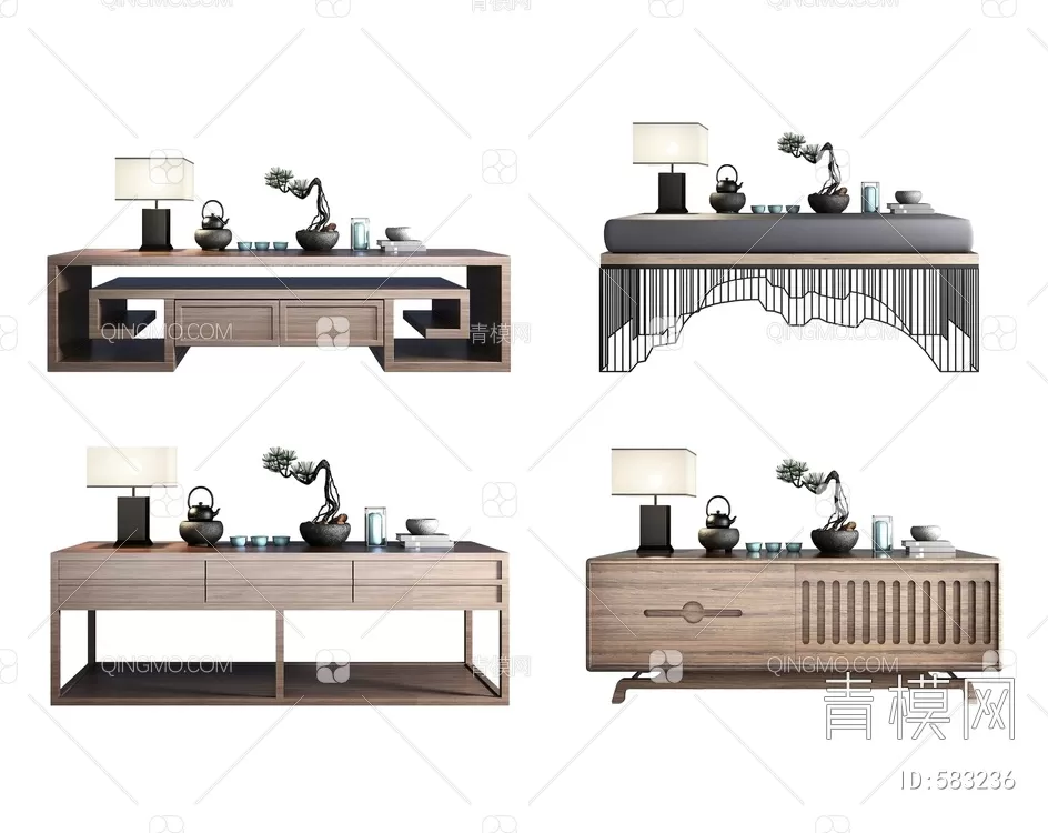 TEA TABLES 3D MODELS – 143 – PRO