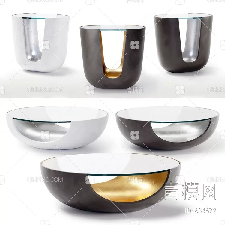 TEA TABLES 3D MODELS – 155 – PRO