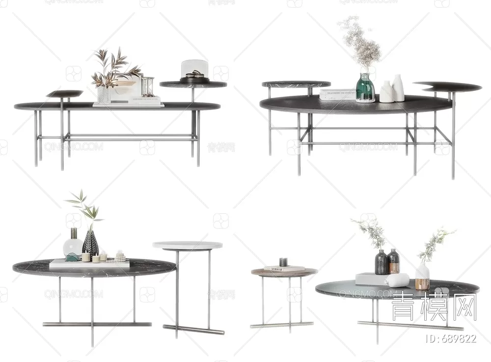 TEA TABLES 3D MODELS – 164 – PRO