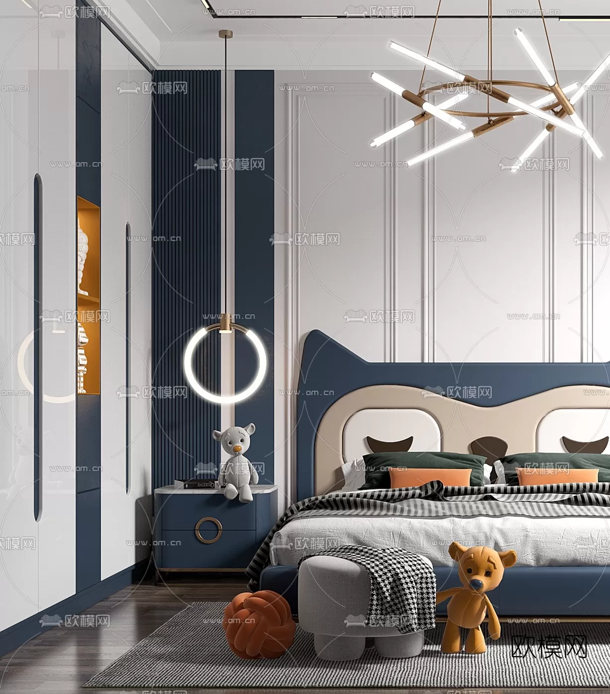 BED FOR KID – 3D MODELS – 007 – PRO