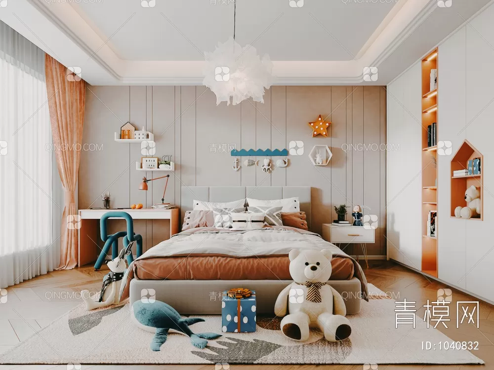 BED FOR KID – 3D MODELS – 010 – PRO