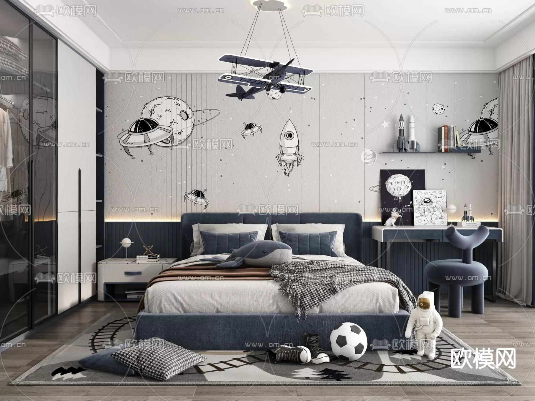 BED FOR KID – 3D MODELS – 018 – PRO