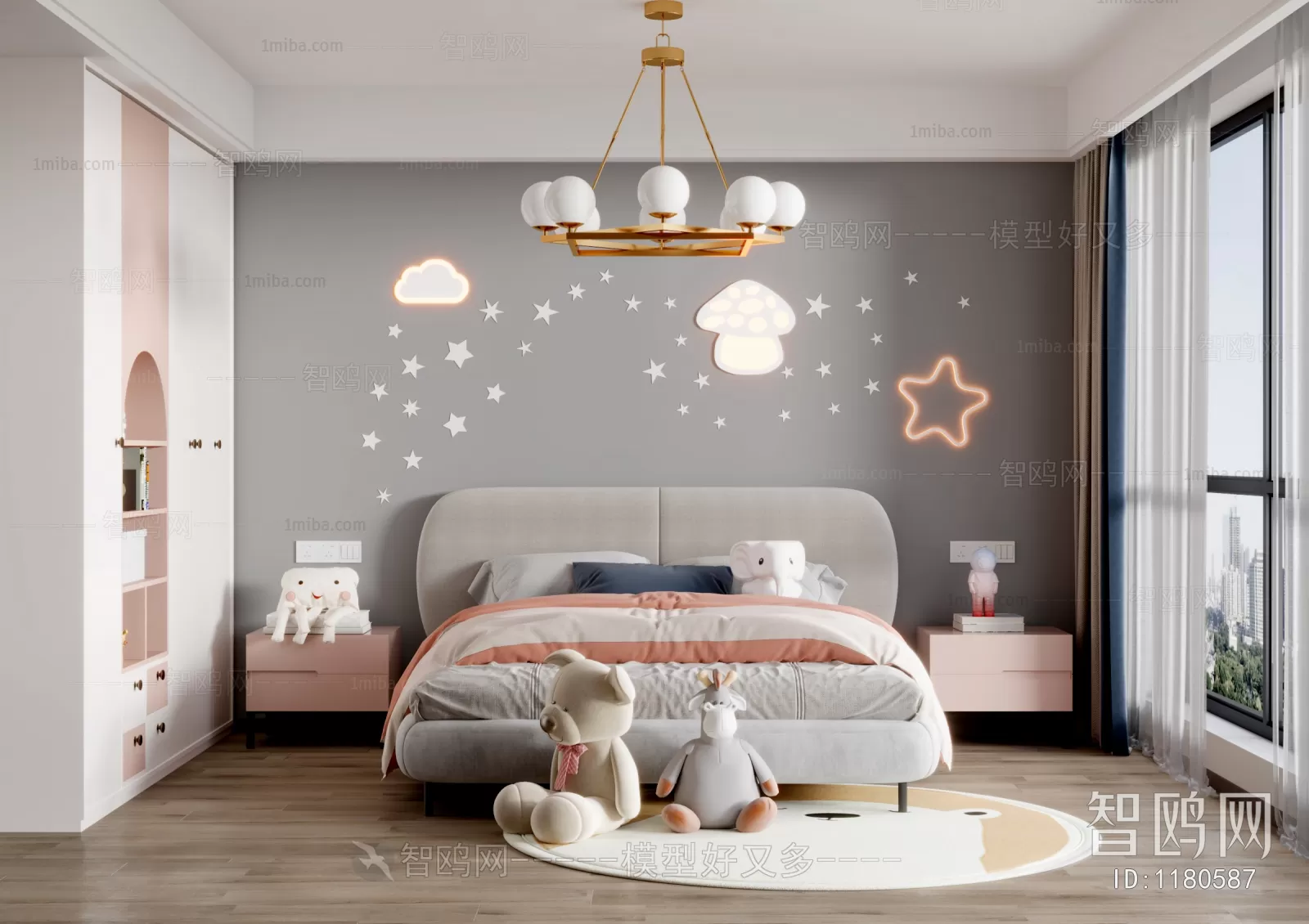 BED FOR KID – 3D MODELS – 022 – PRO