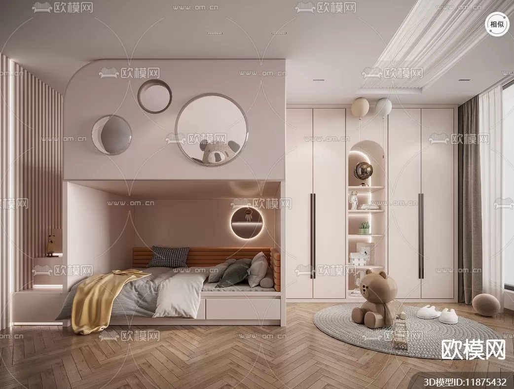 BED FOR KID – 3D MODELS – 028 – PRO