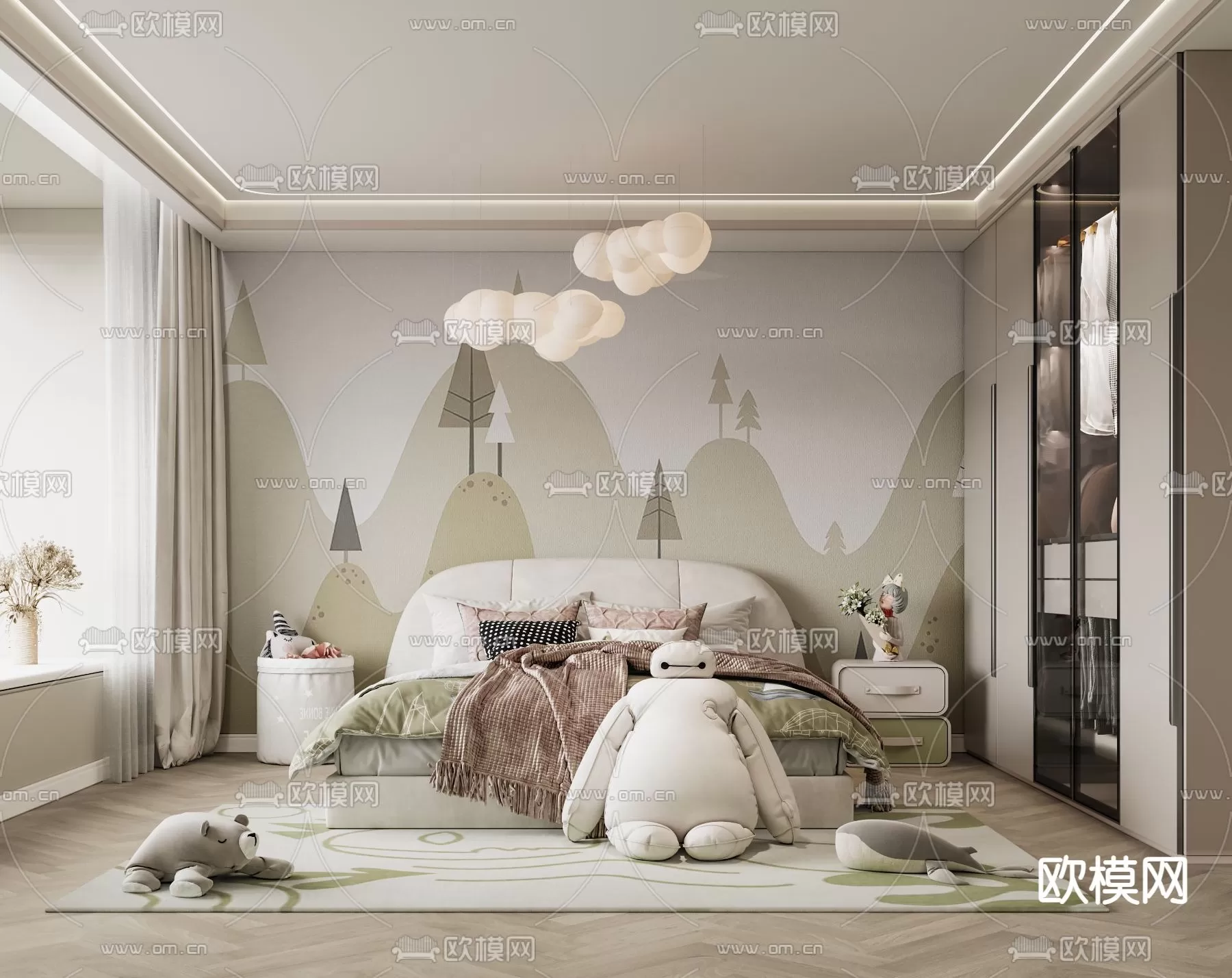 BED FOR KID – 3D MODELS – 033 – PRO