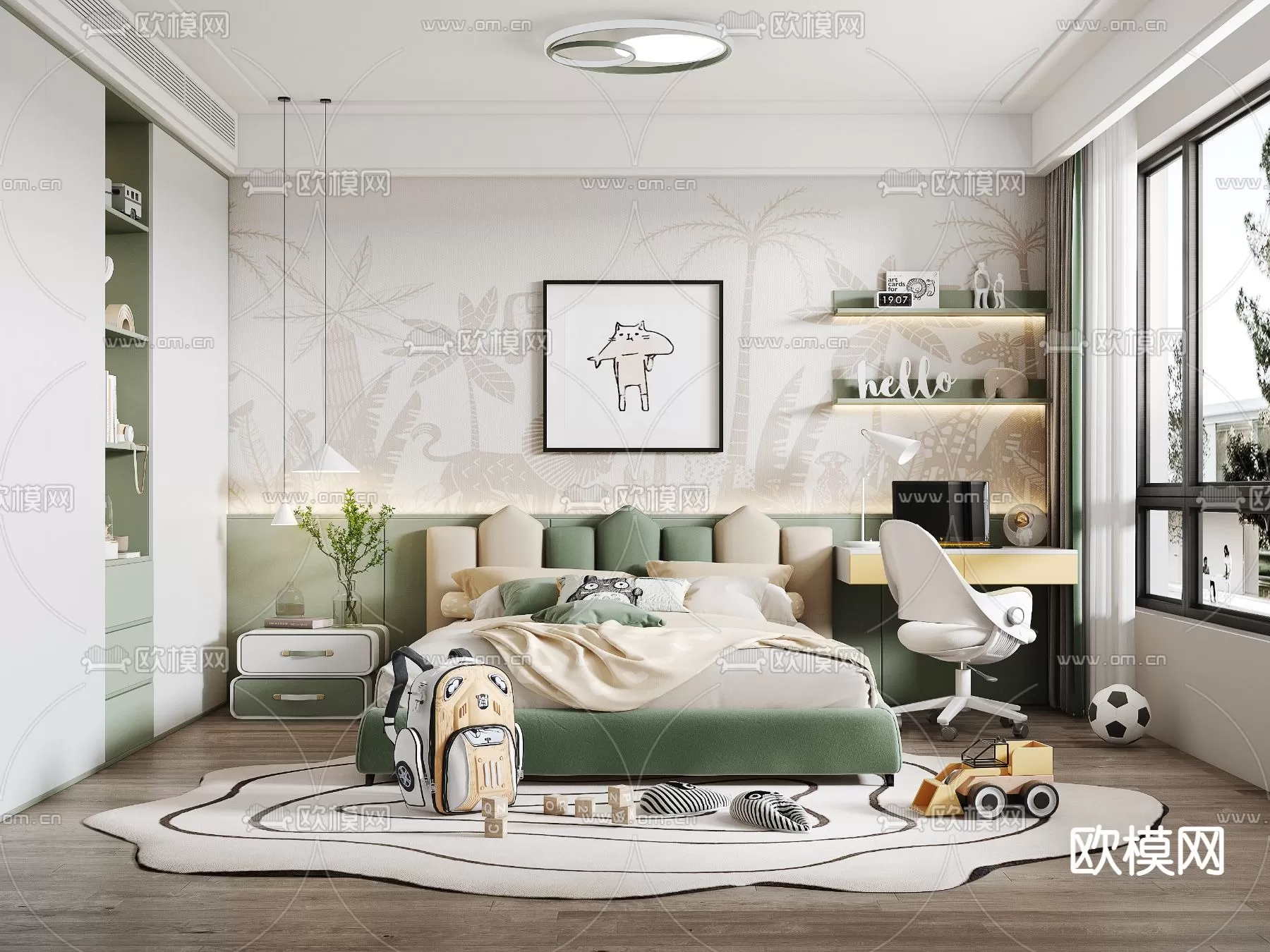 BED FOR KID – 3D MODELS – 034 – PRO