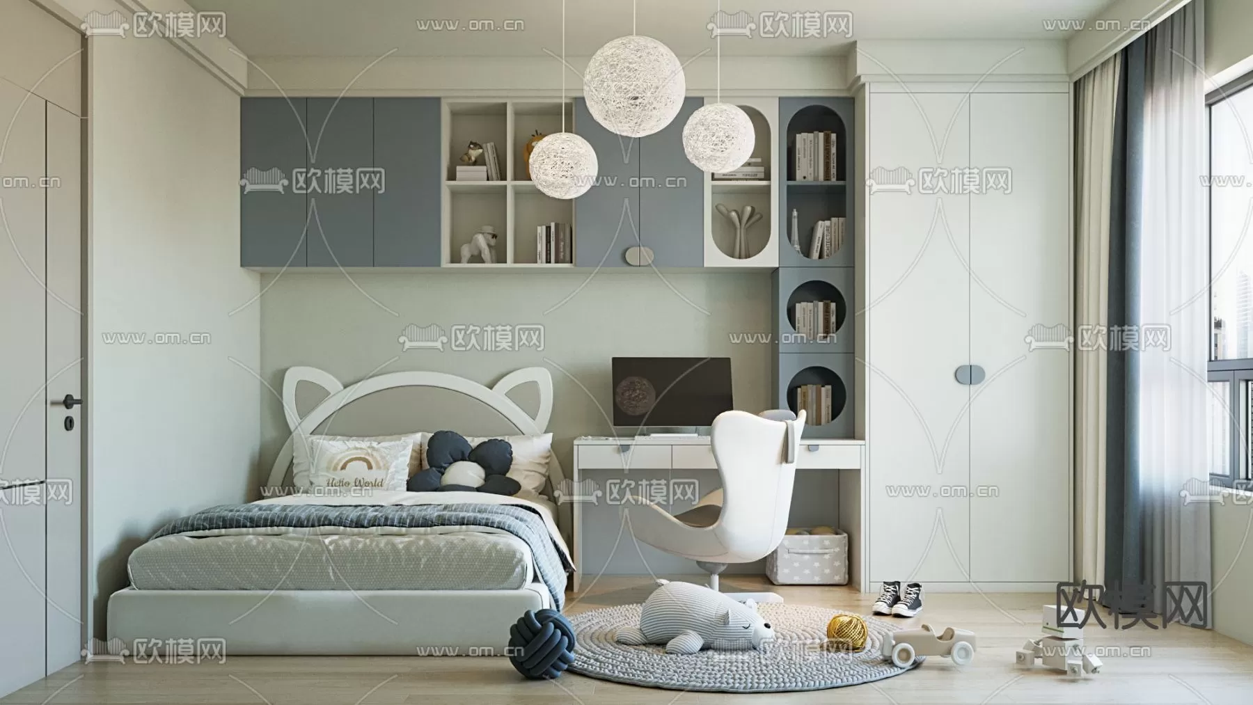 BED FOR KID – 3D MODELS – 035 – PRO