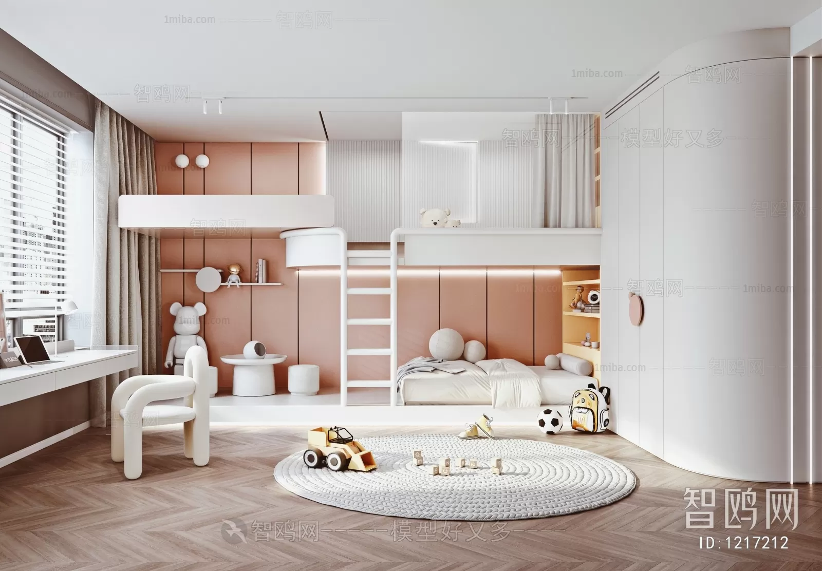 BED FOR KID – 3D MODELS – 041 – PRO