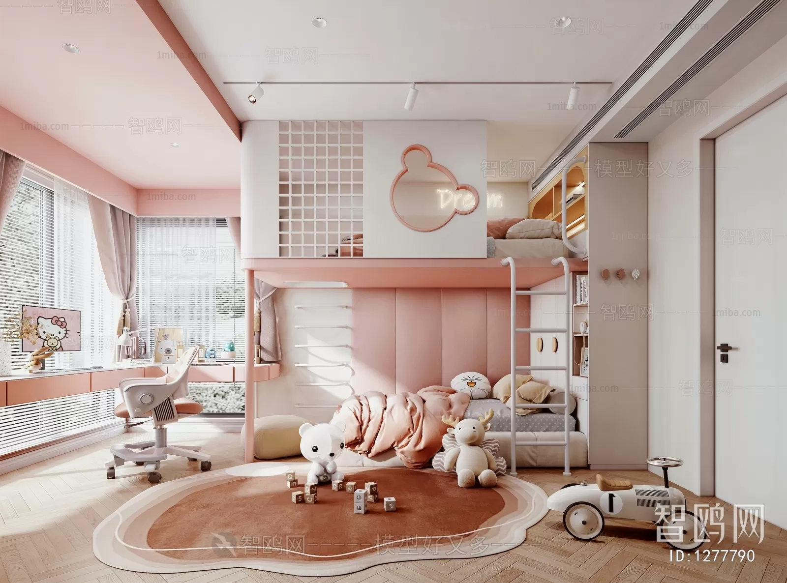 BED FOR KID – 3D MODELS – 044 – PRO