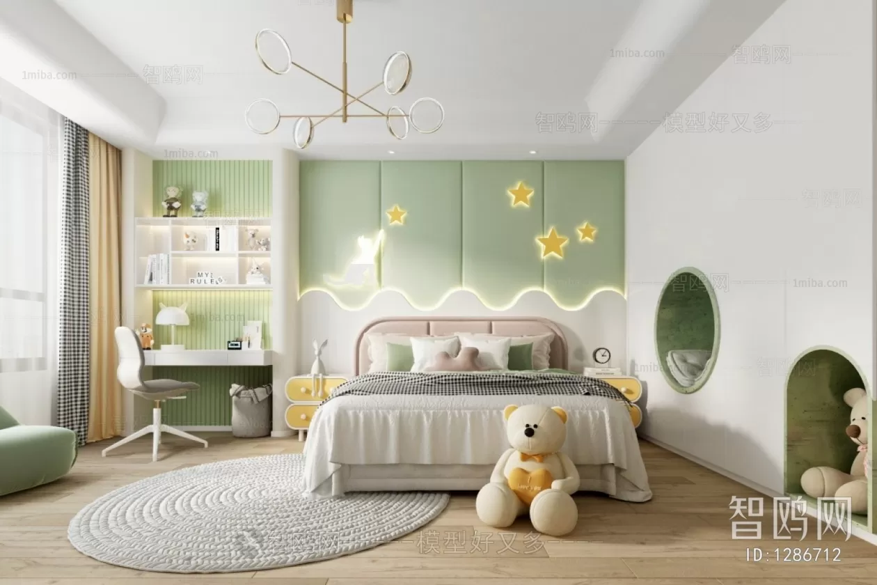 BED FOR KID – 3D MODELS – 048 – PRO