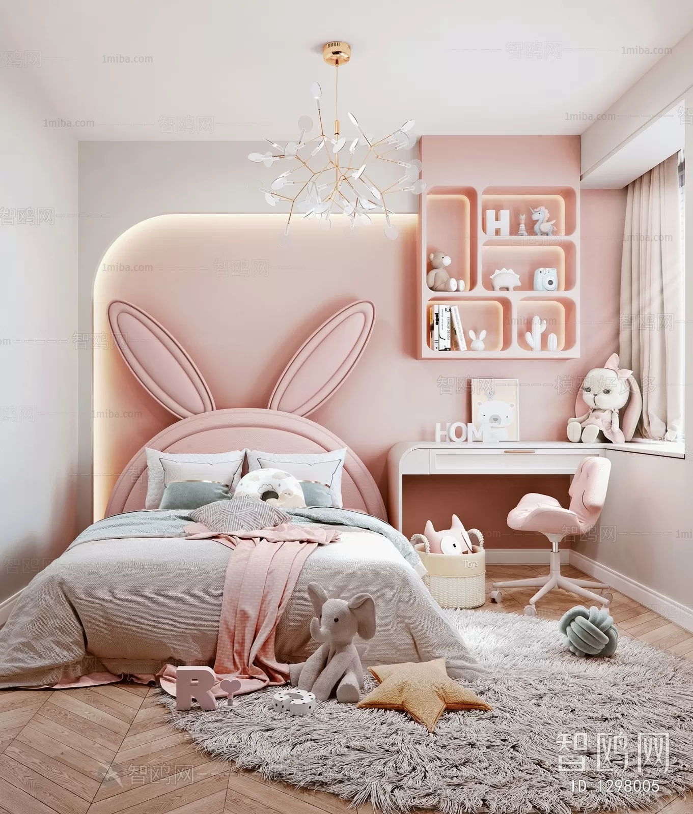 BED FOR KID – 3D MODELS – 051 – PRO