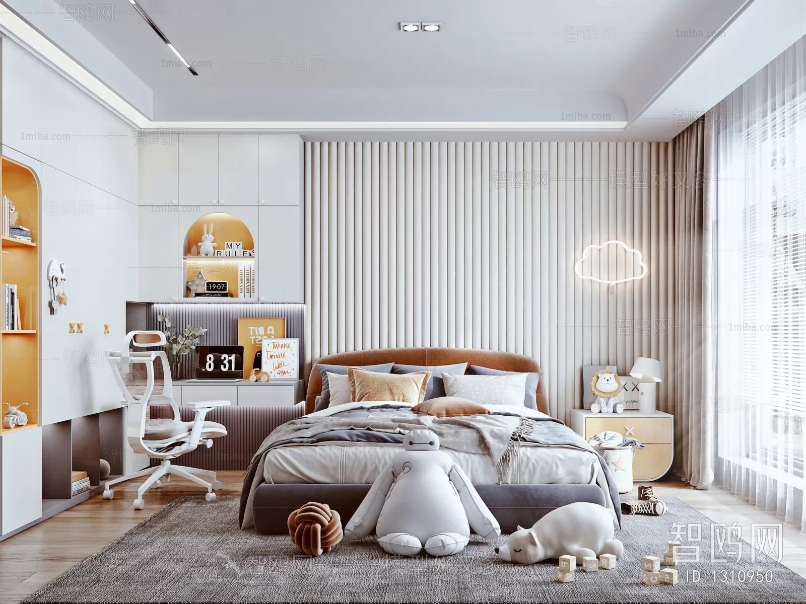 BED FOR KID – 3D MODELS – 057 – PRO