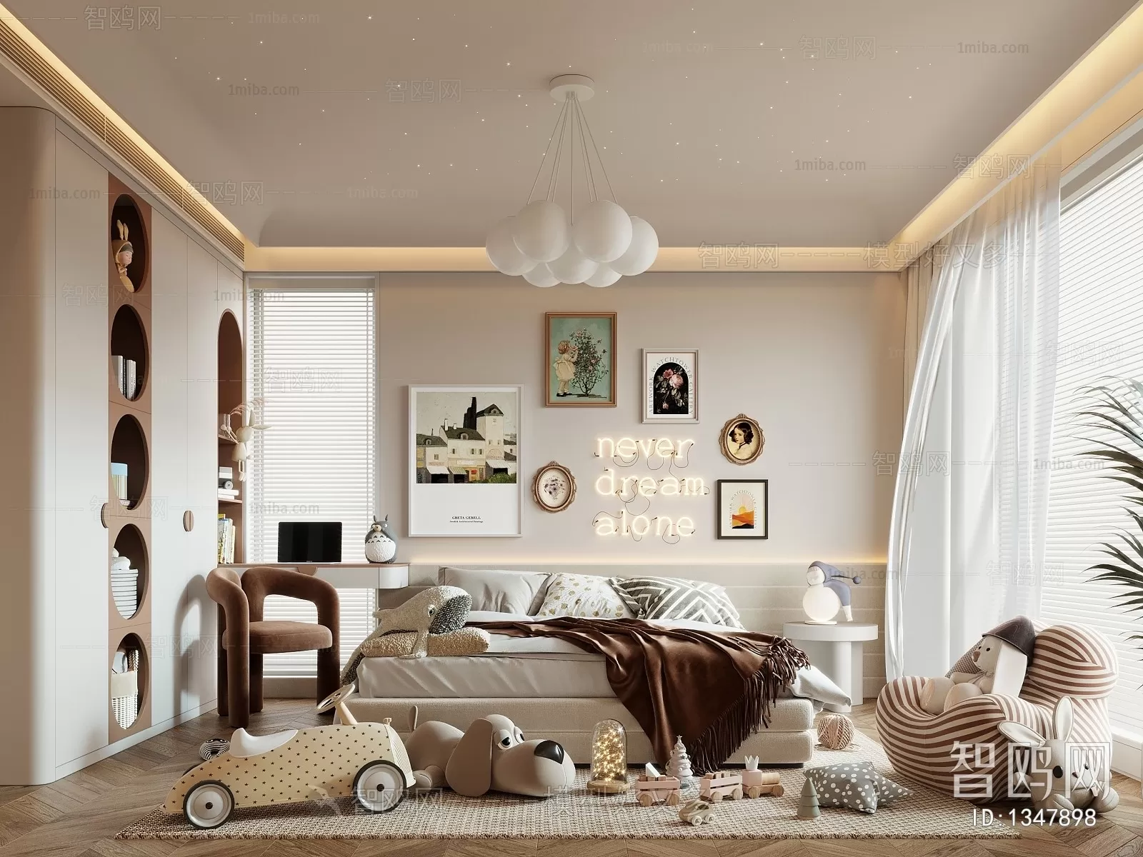 BED FOR KID – 3D MODELS – 059 – PRO